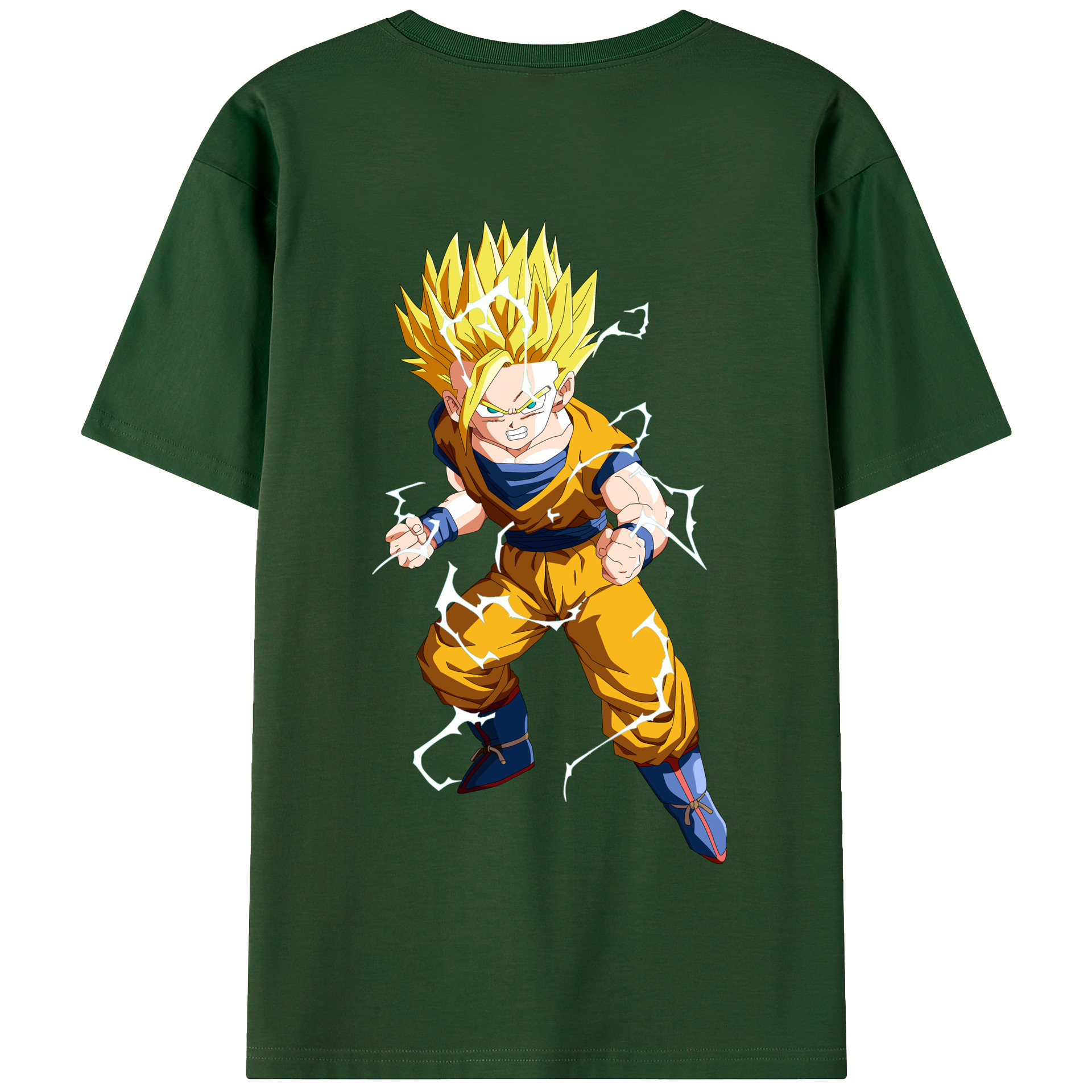 （画像用） ドラゴンボール 孫 悟飯（そんごはん）DRAGON BALL Son Gohan 綿100％半袖Tシャツ（背面プリント）